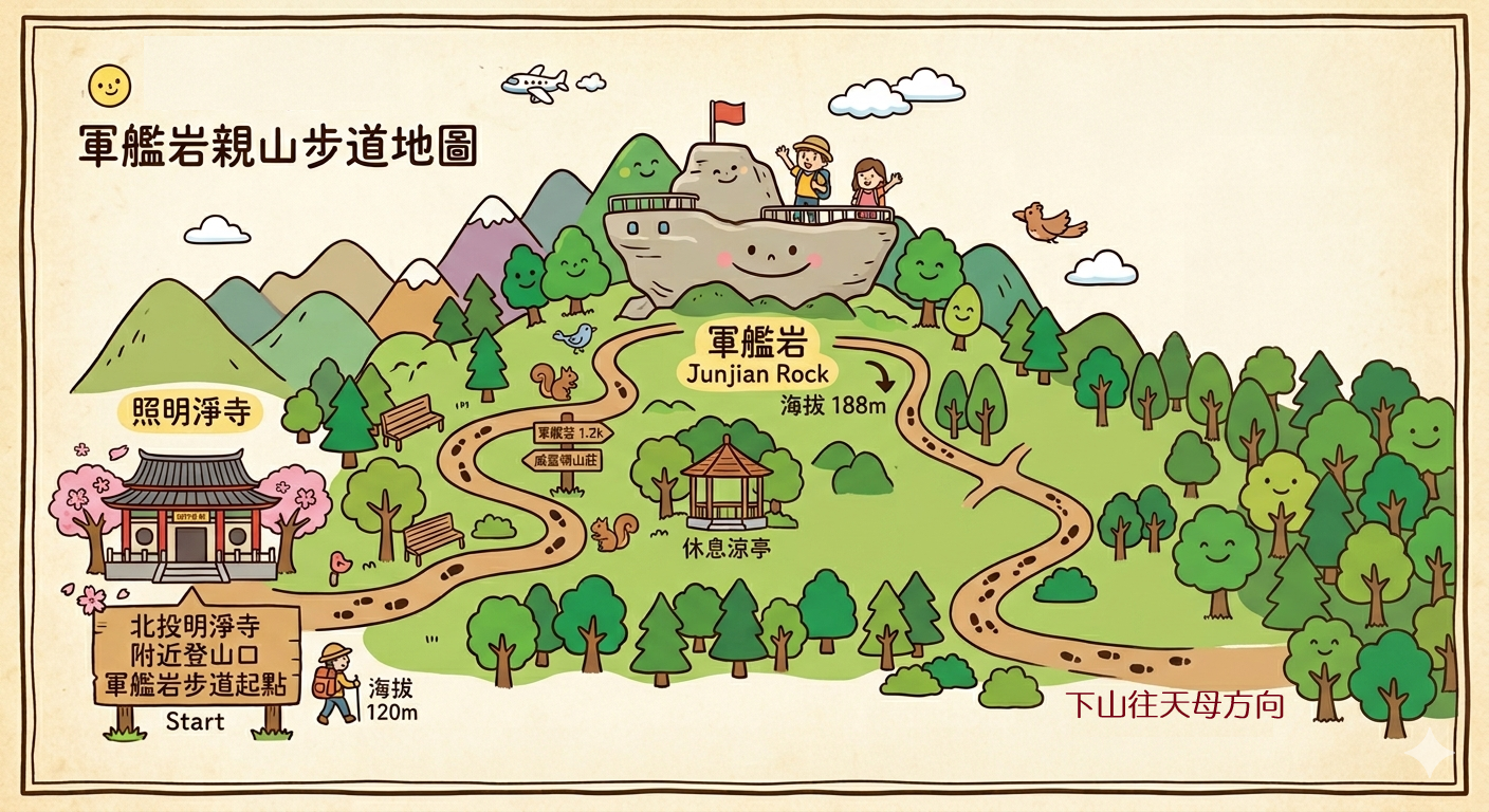 軍艦岩親山步道~遇見乘風破浪的陸上行舟 @Bernice的隨手筆記