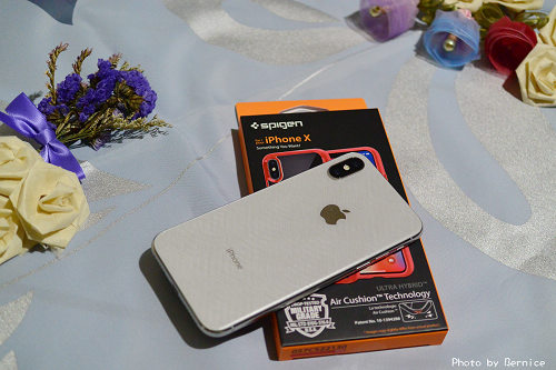 Spigen iPhone X Ultra Hybrid超薄型雙料防震殼~透明背蓋顯現手機完美外型 @Bernice的隨手筆記